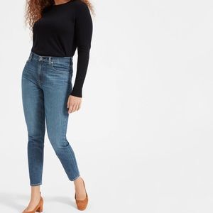 Everlane The High Rise Skinny Blue jean Sz 26
